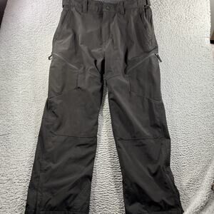 Gerry Men's Snow Tech Pants XXL Black Grid Fleece Lined Ski Snowboard 1612516